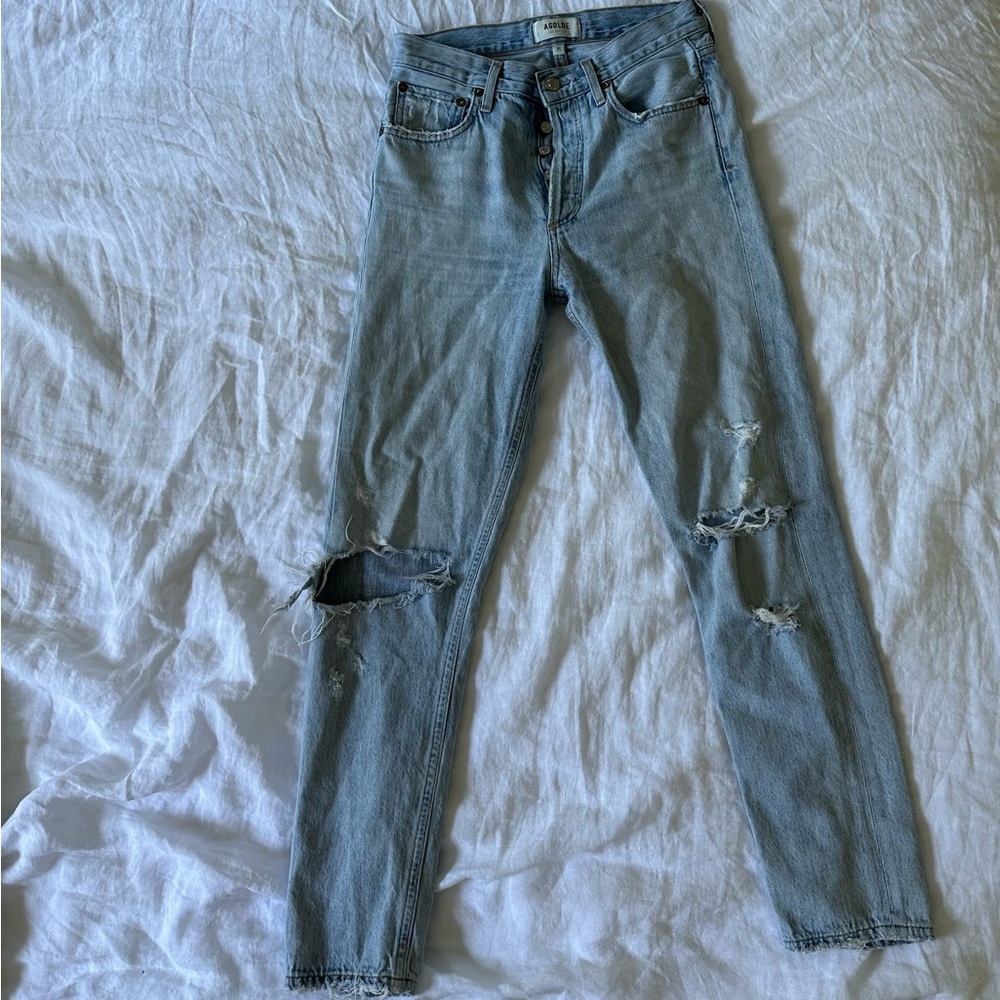 agolde ripped jeans